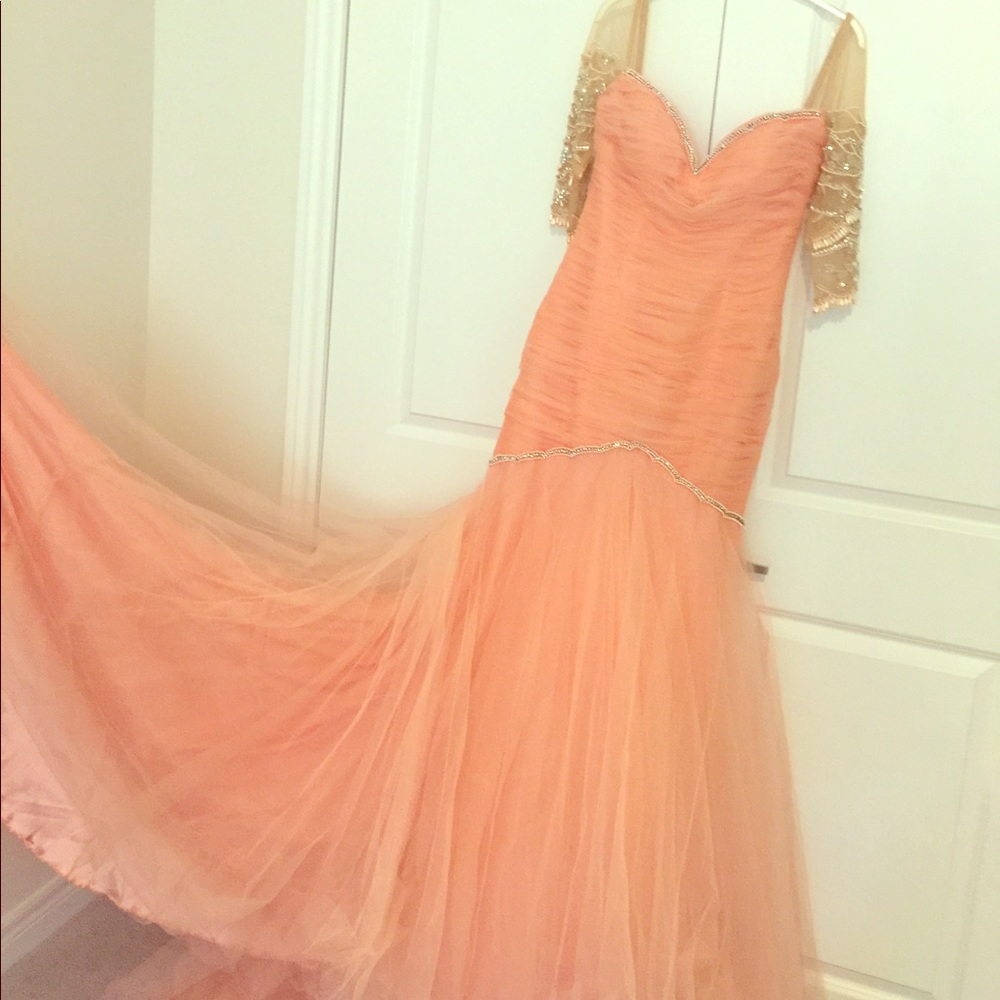 salmonpink Dress for prom,engagement or anything